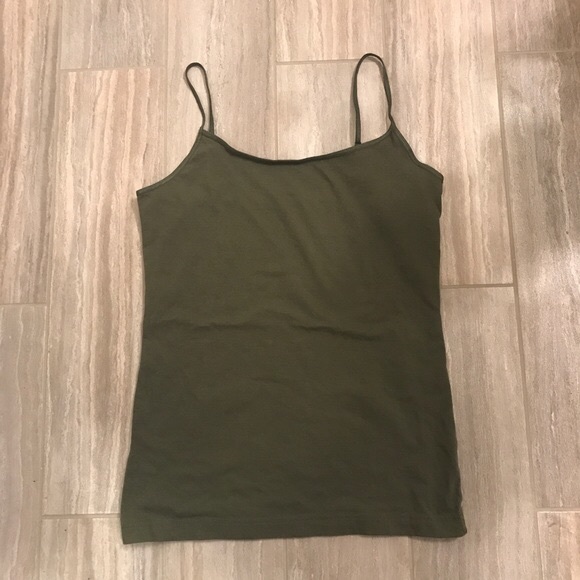 Tops | Olive Green Cami Tank Top | Poshmark
